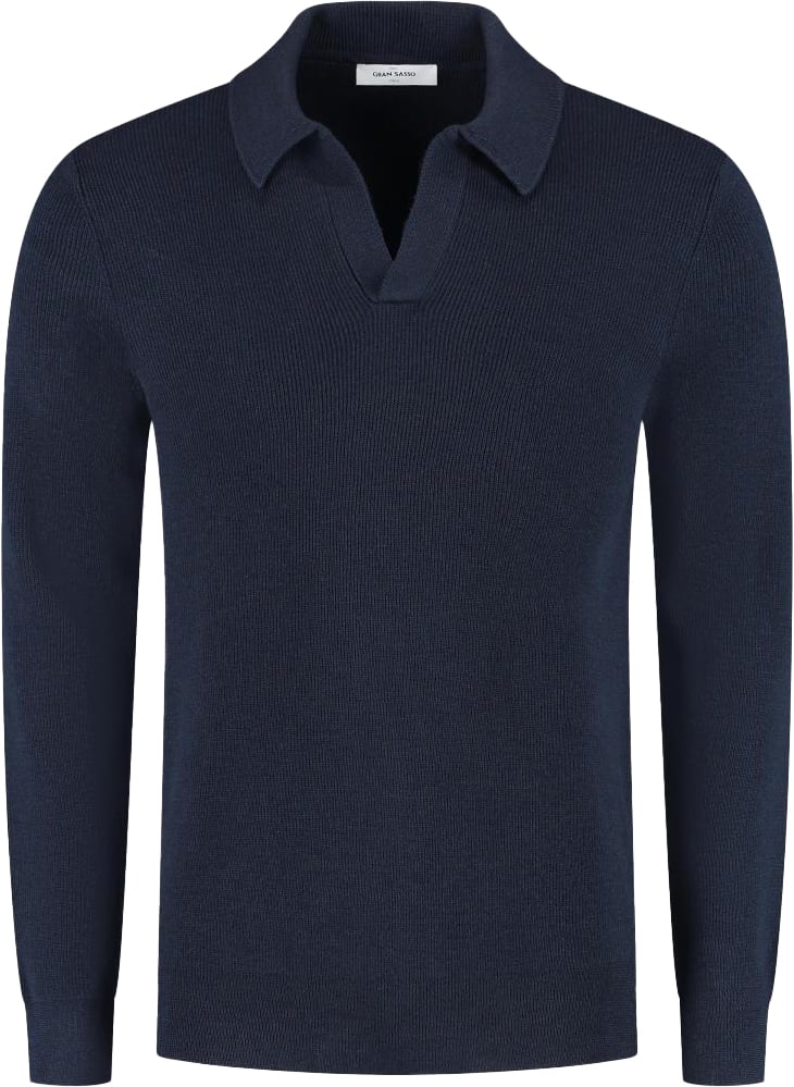 Gran Sasso Tennis L/slv Blauw