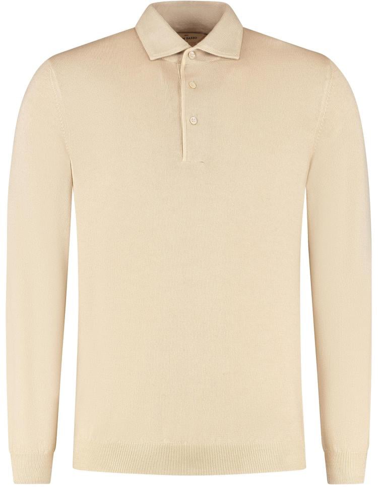 Gran Sasso Polo L/slv Beige