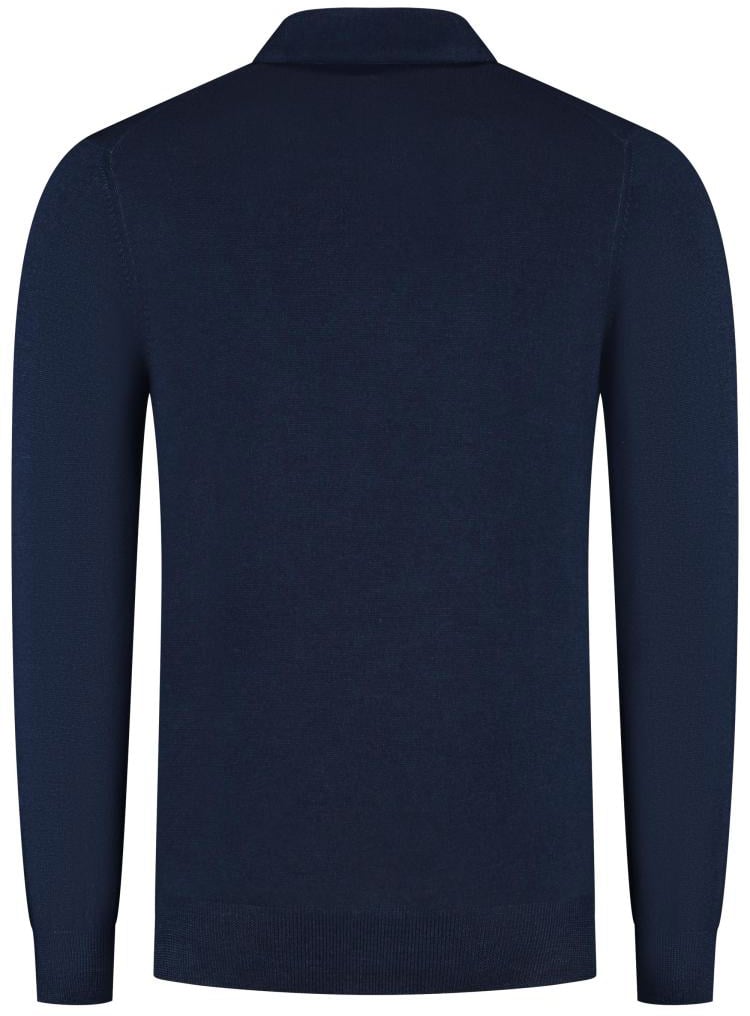 Gran Sasso Polo L/slv Blauw