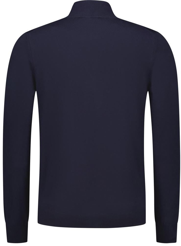 Gran Sasso Mock Zip Blauw