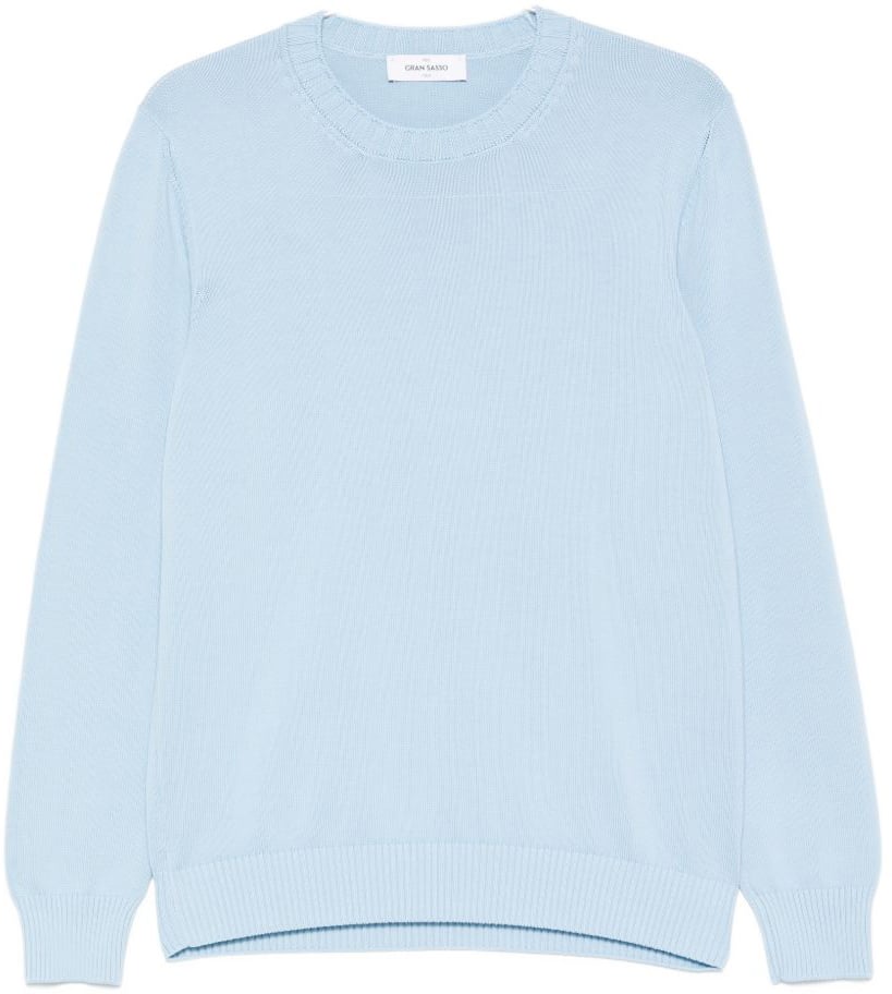 Gran Sasso Sweaters Blue Lichtblauw