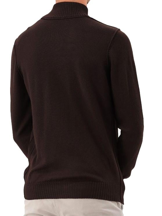 Gran Sasso Gran Sasso Vest Bruin Jacket Zip Bruin