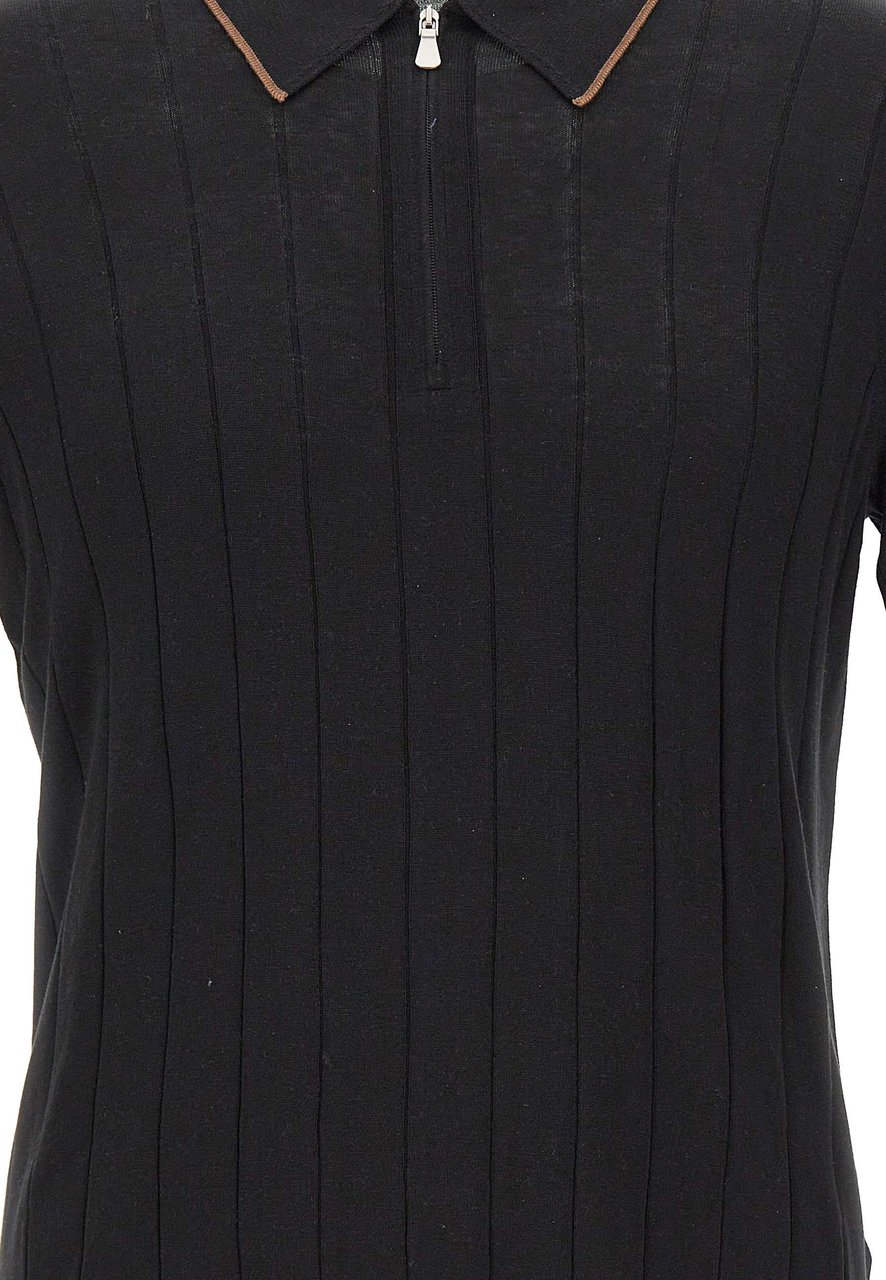Gran Sasso T-Shirts And Polos Black Zwart