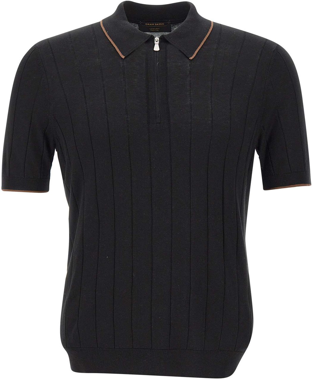 Gran Sasso T-Shirts And Polos Black Zwart