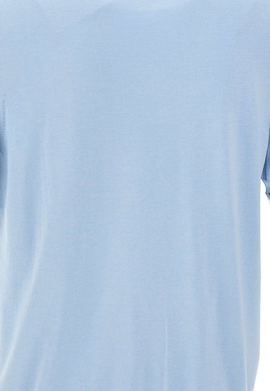Gran Sasso T-Shirts And Polos Light Blue Lichtblauw