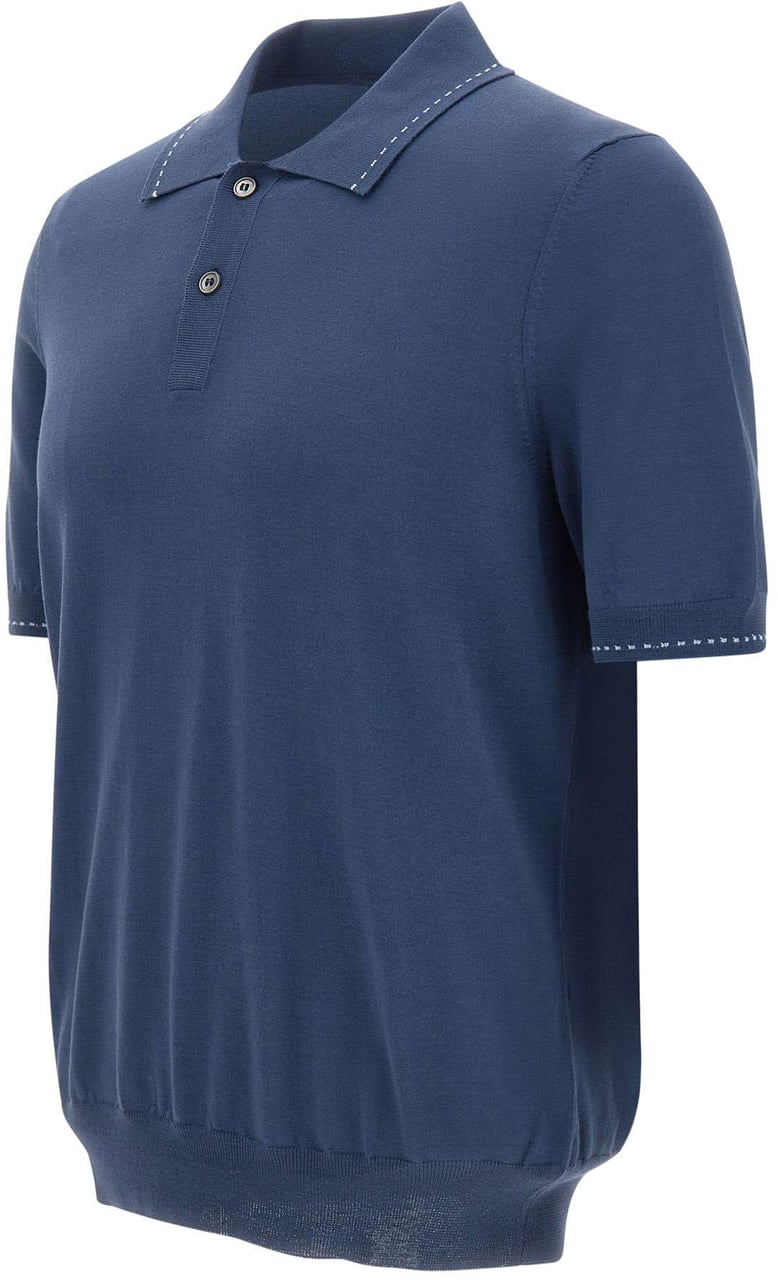 Gran Sasso T-Shirts And Polos Blue Blauw