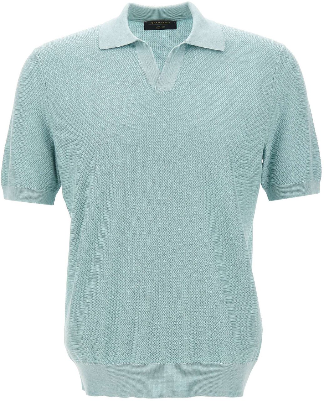 Gran Sasso T-Shirts And Polos Light Blue Lichtblauw