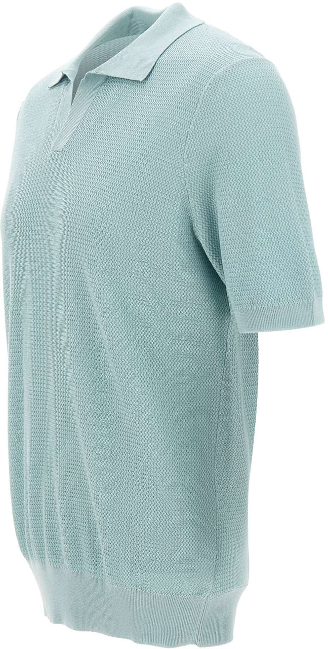Gran Sasso T-Shirts And Polos Light Blue Lichtblauw