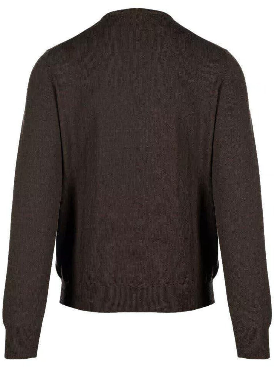 Gran Sasso Deep V-Neck 100% Wool Gran Sasso Pullover Bruin