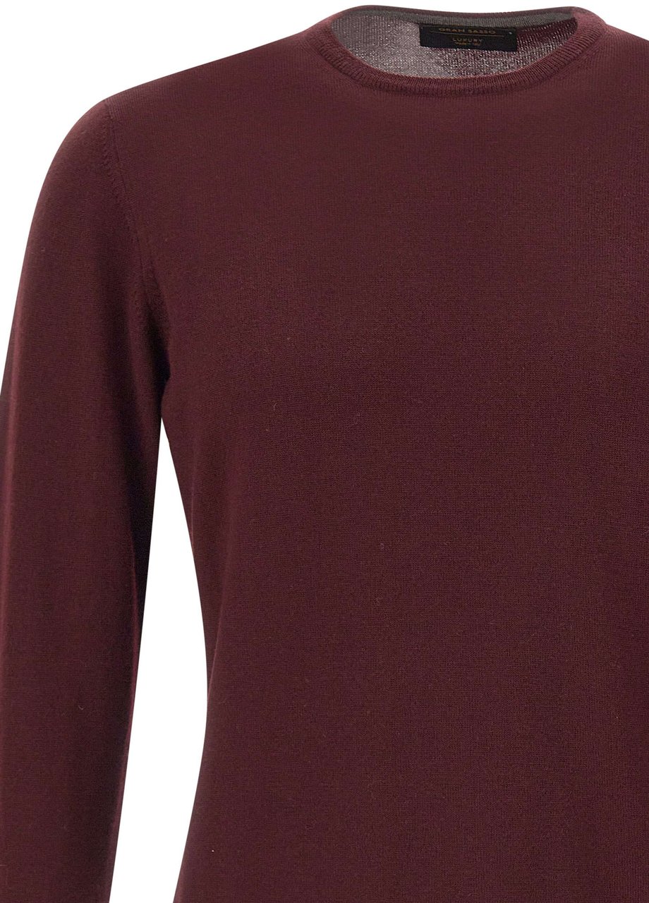 Gran Sasso Sweaters Red Maroon