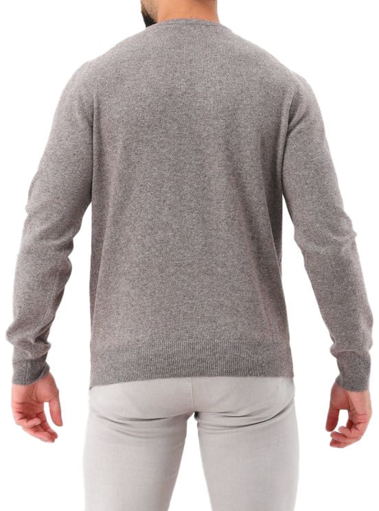 Gran Sasso Gran Sasso Gebreide Trui Bruin Crewneck Pull Bruin