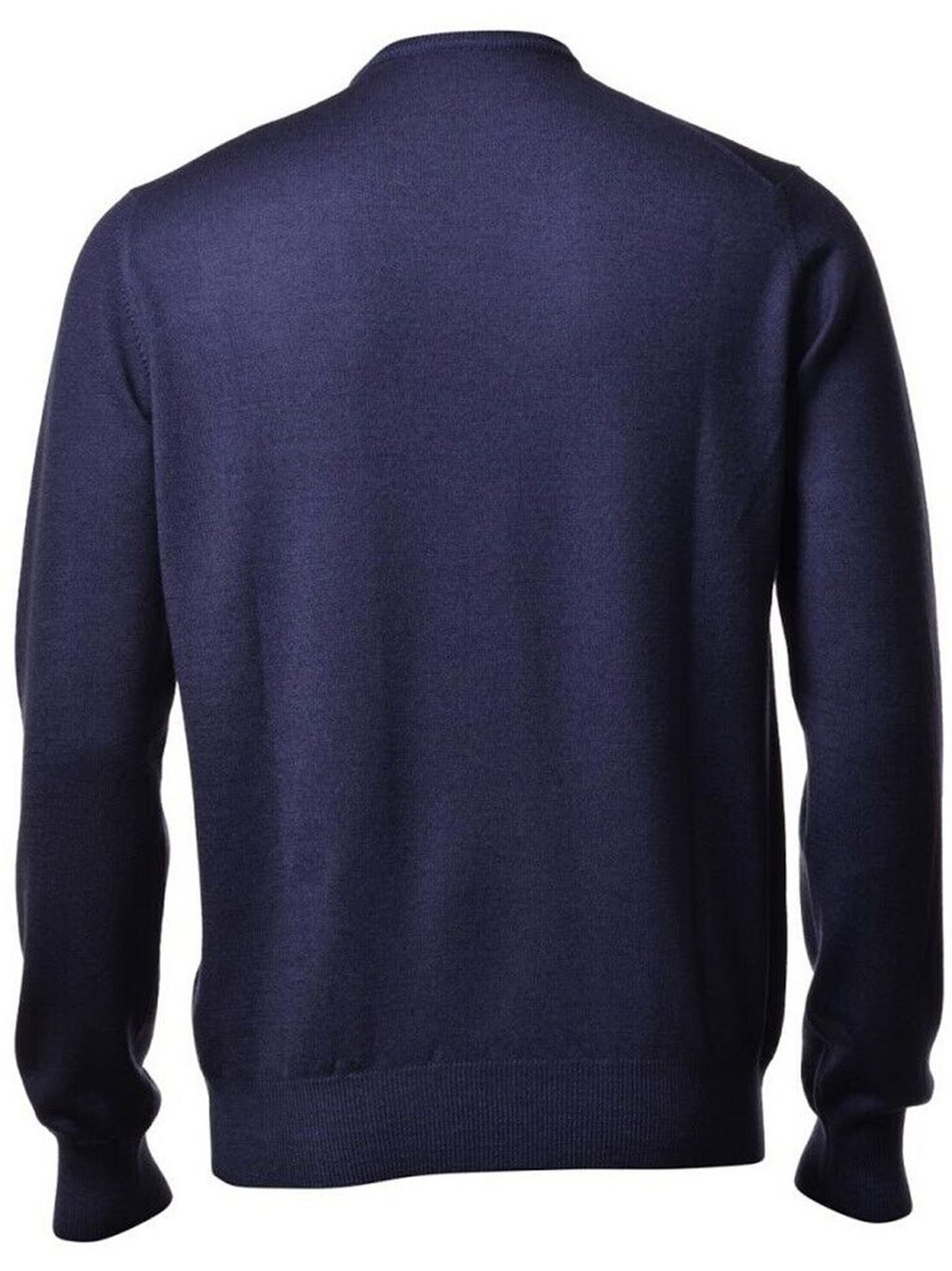 Gran Sasso Fine Knit Crew Neck Sweater In Premium Wool Zwart