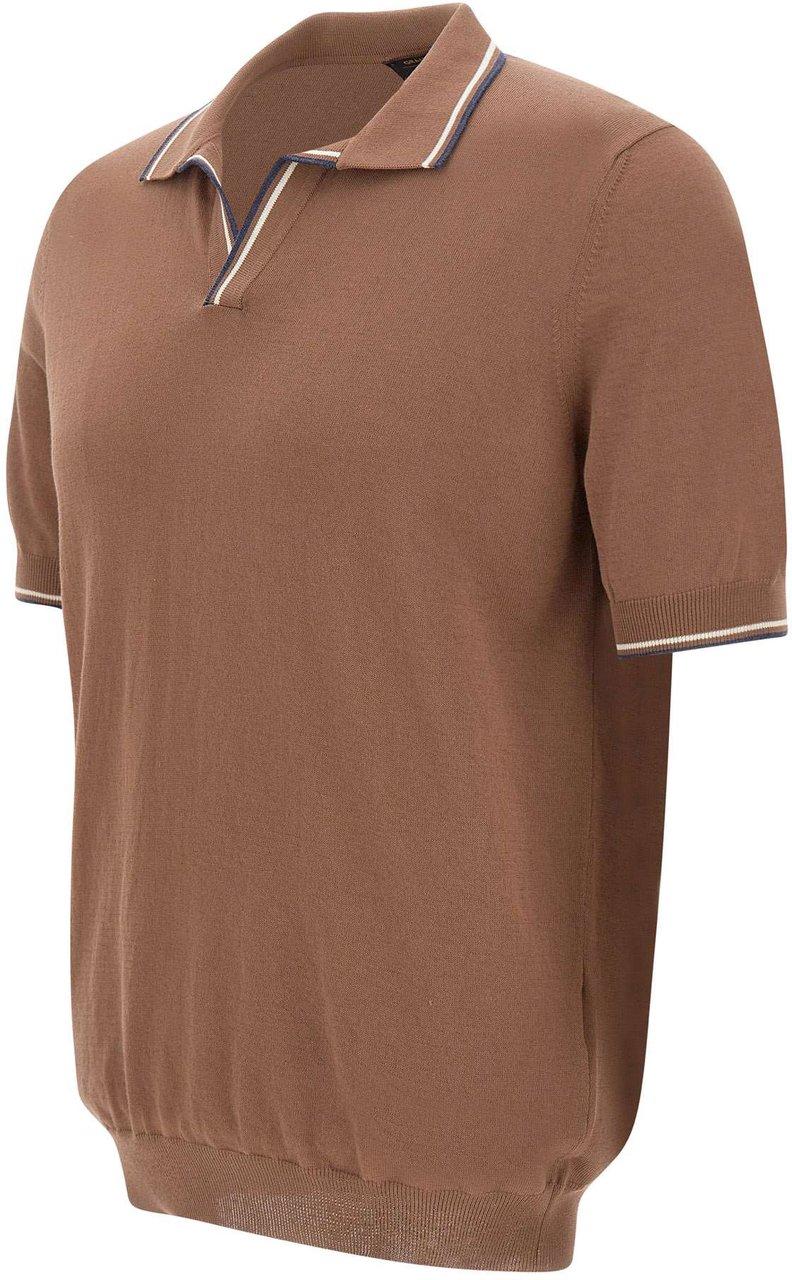 Gran Sasso T-Shirts And Polos Brown Beige