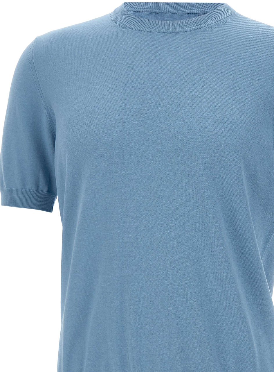 Gran Sasso Sweaters Blue Lichtblauw