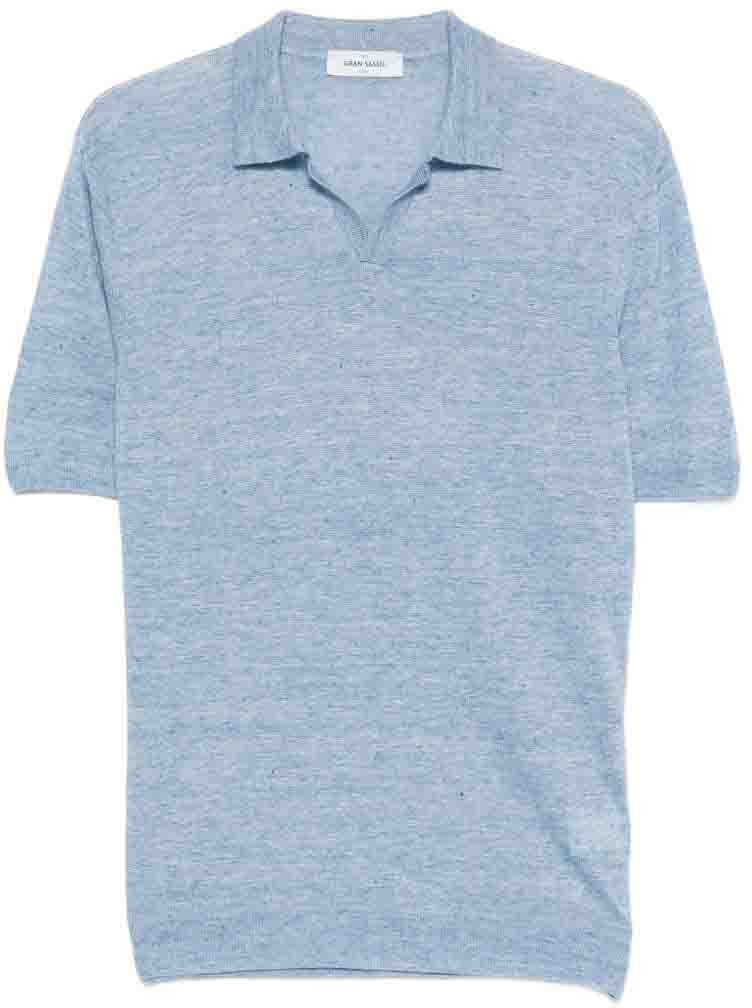 Gran Sasso Sweaters Blue Lichtblauw