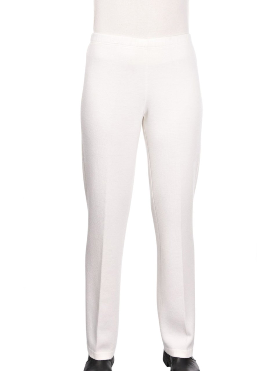 Gran Sasso Straight-Leg Wool Pants With Subtle Seam Detail Wit