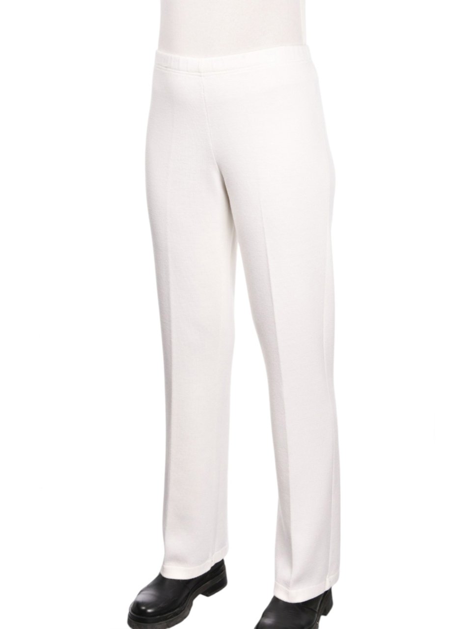 Gran Sasso Straight-Leg Wool Pants With Subtle Seam Detail Wit