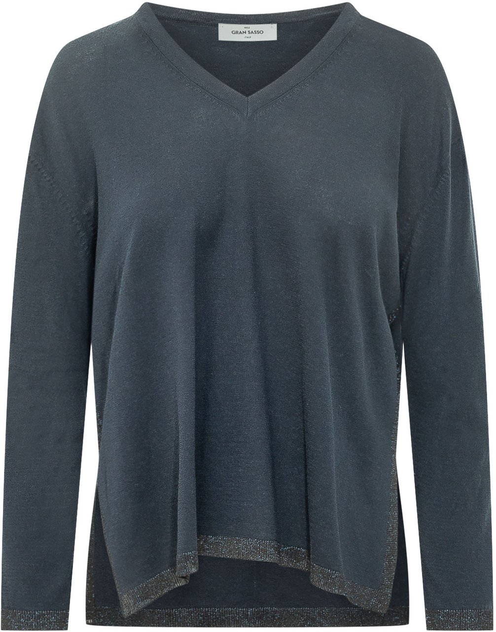 Gran Sasso Pullover con Scollo a V Grijs