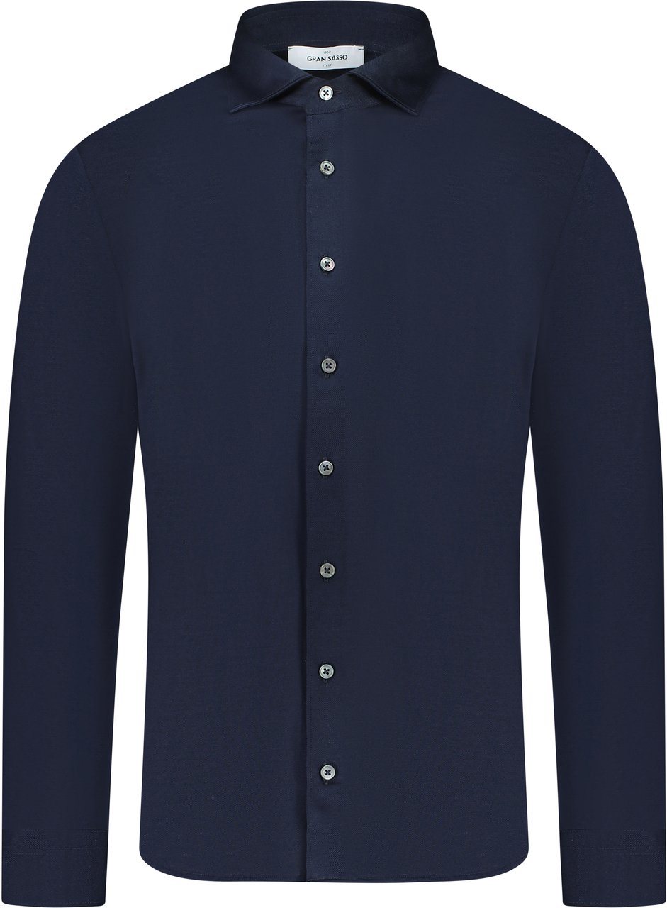 Gran Sasso Overhemd Blauw Blauw