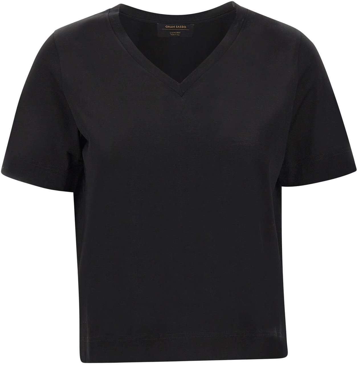 Gran Sasso T-Shirts And Polos Black Zwart