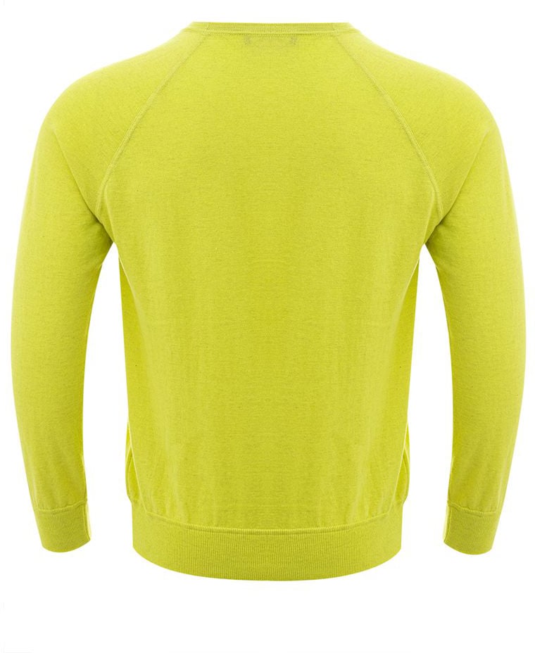 Gran Sasso Yellow Cotton Sweatshirt Geel