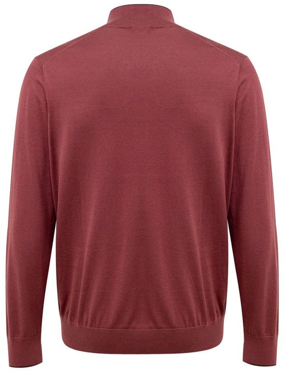 Gran Sasso Red Silk T-Shirt Rood