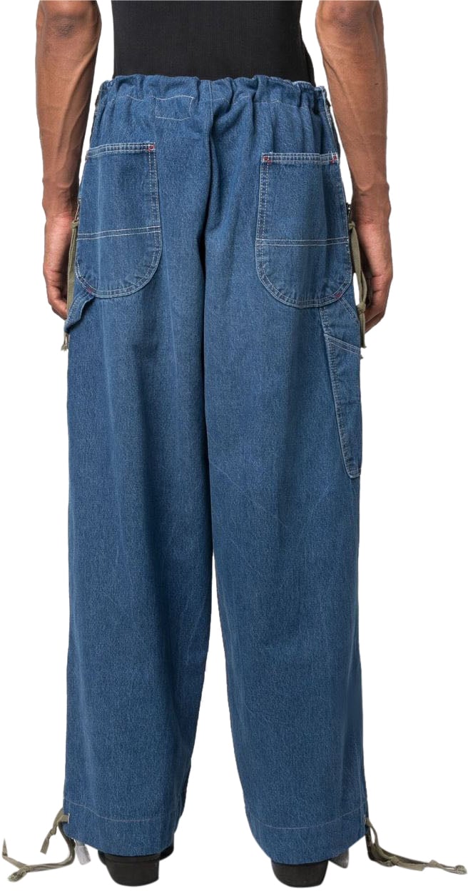 Greg Lauren Jeans Denim Scuro Blauw