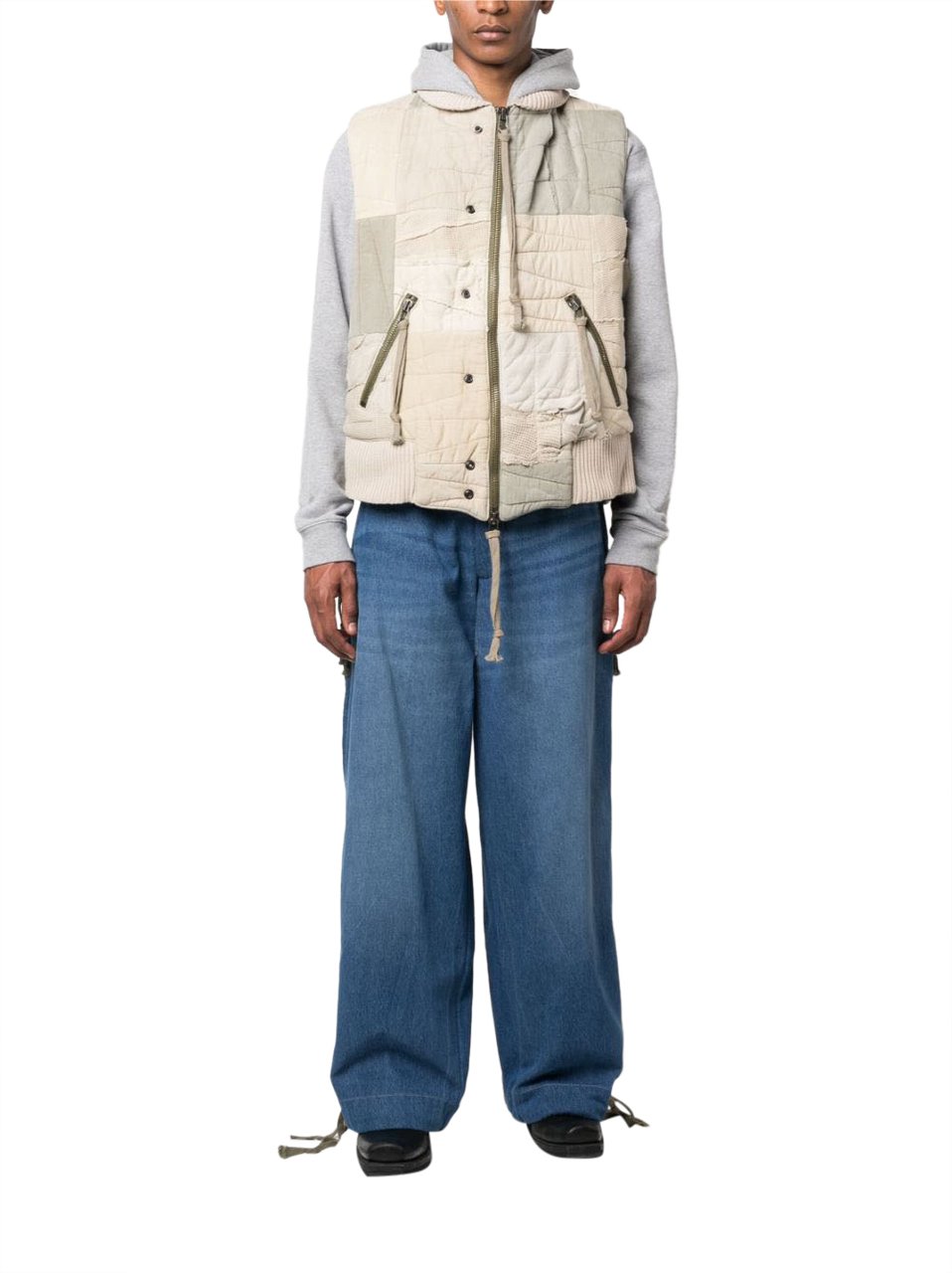 Greg Lauren Jeans Denim Scuro Blauw