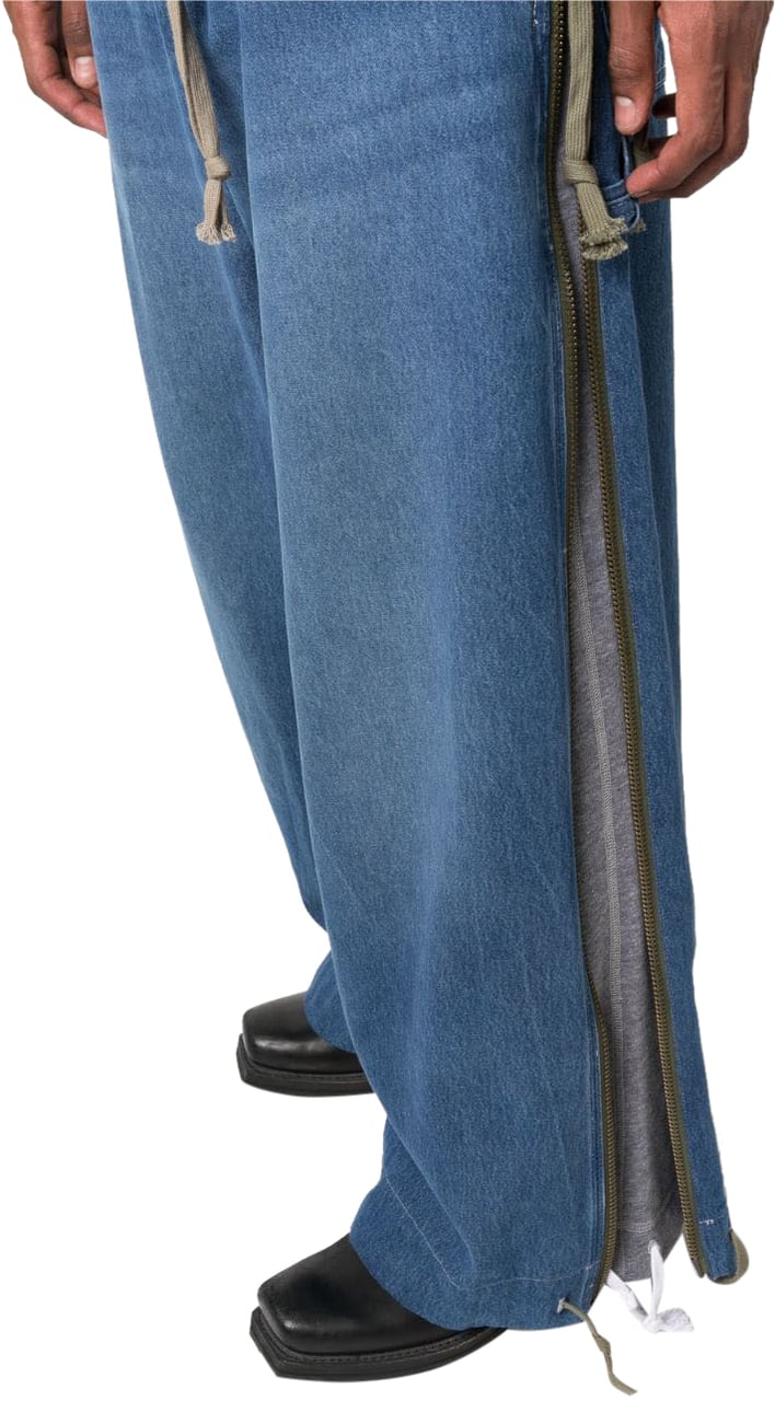 Greg Lauren Jeans Denim Scuro Blauw