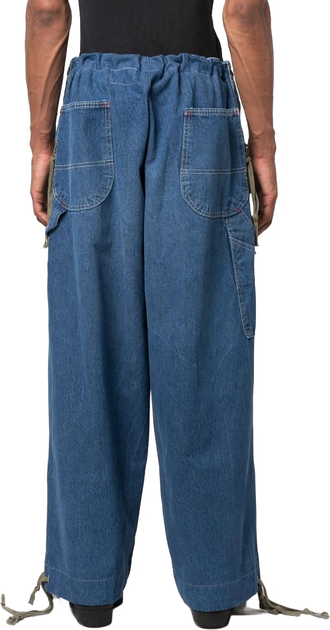 Greg Lauren Jeans Denim Scuro Blauw