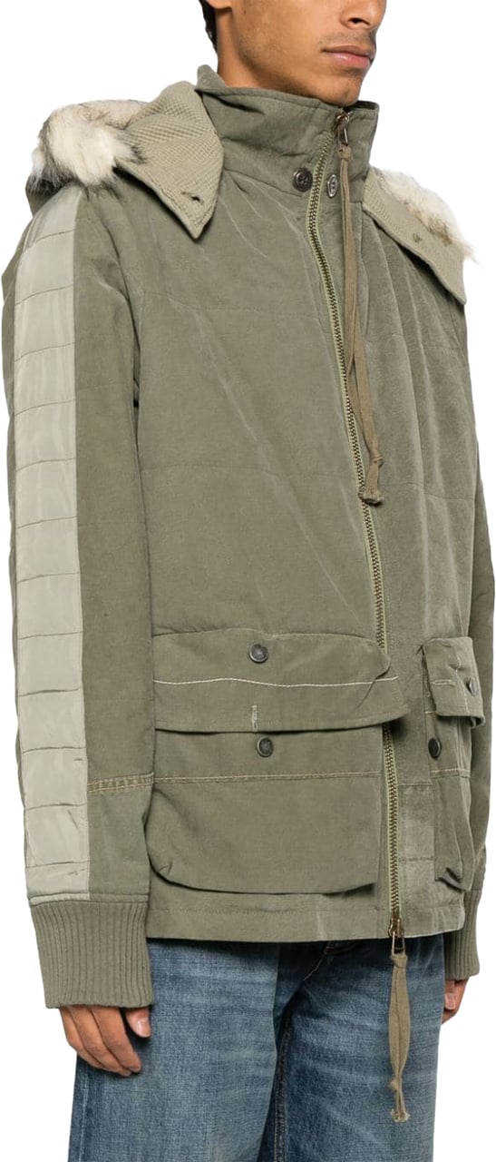 Greg Lauren Coats Beige Lime