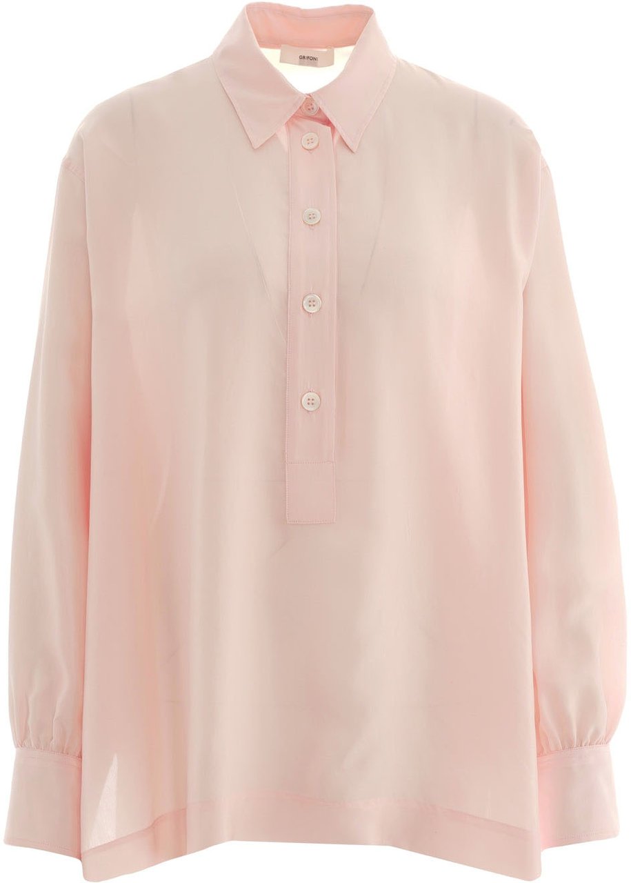 Grifoni Silk blouse Roze