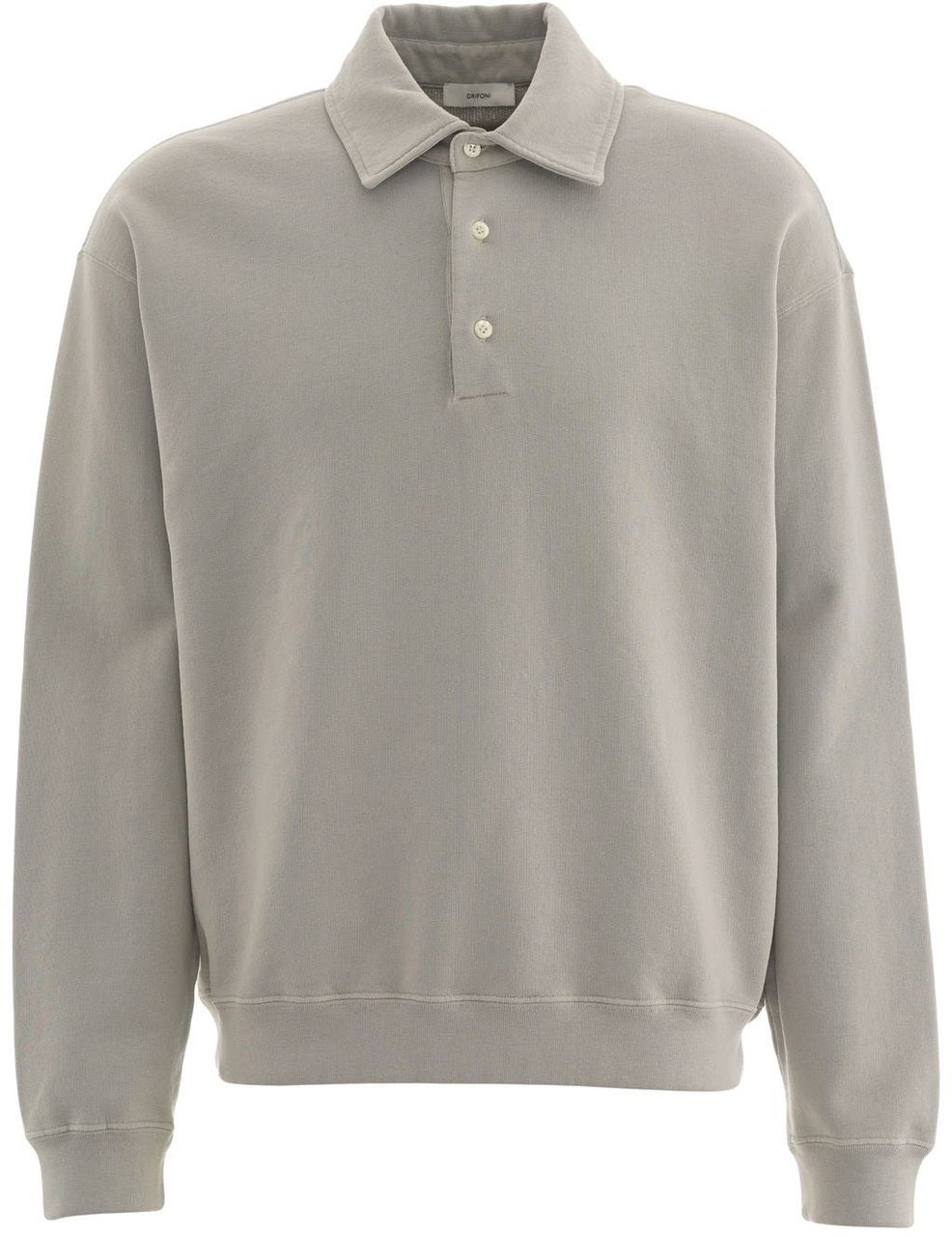 Grifoni Sweatshirt with polo collar Grijs