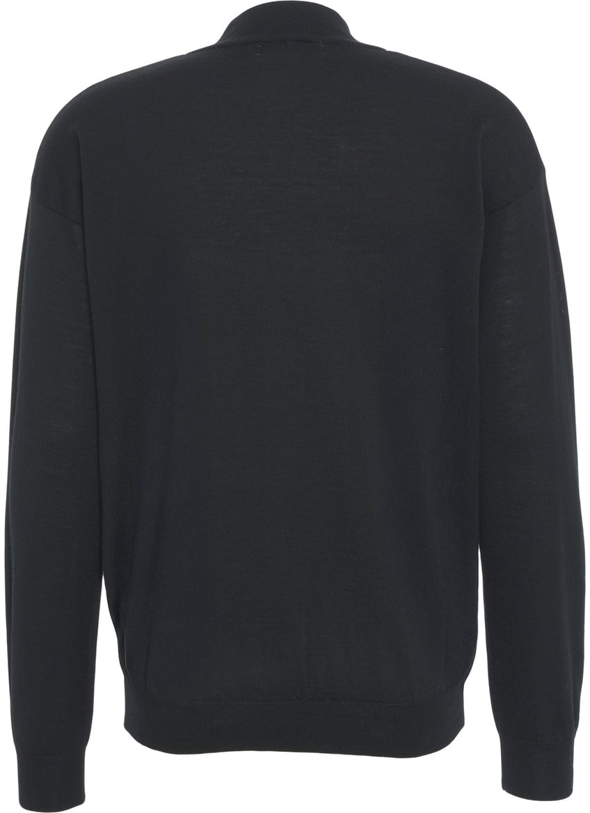 Grifoni Wool cardigan Zwart