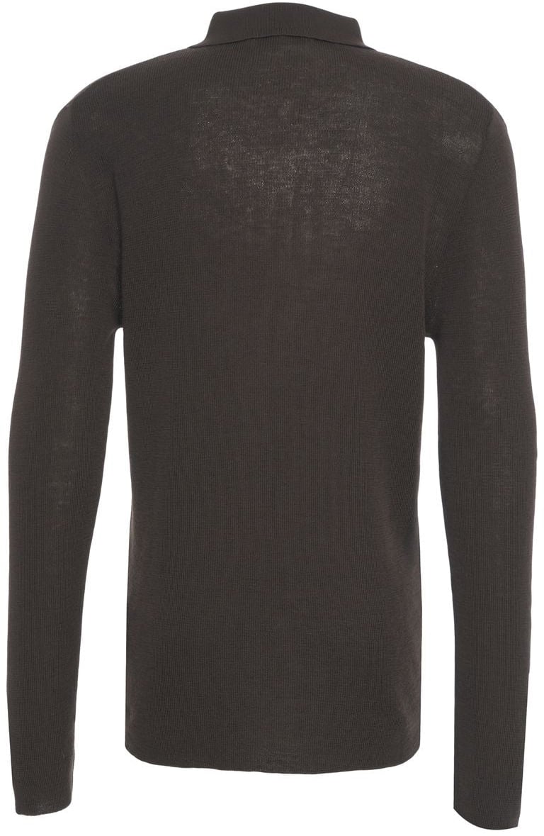 Grifoni Sweater with polo collar Bruin