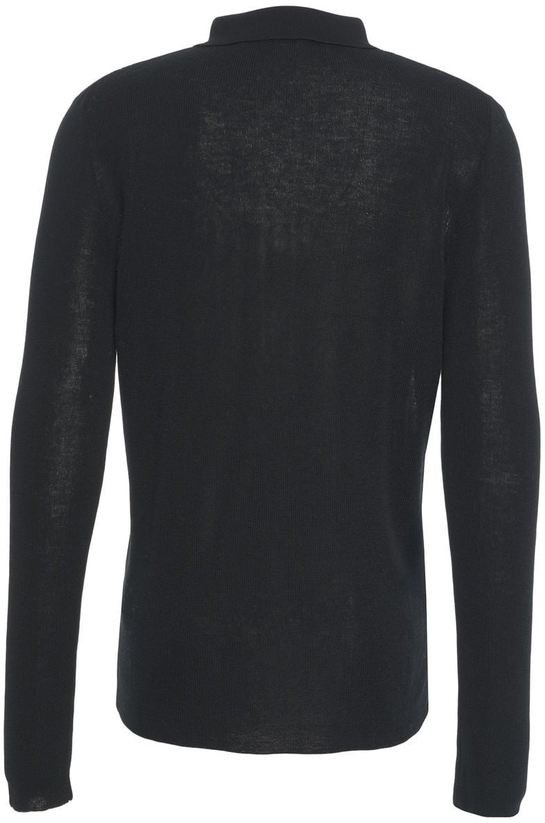 Grifoni Sweater with polo collar Zwart