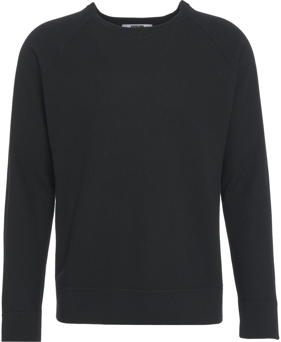 Grifoni Crew neck sweater Zwart