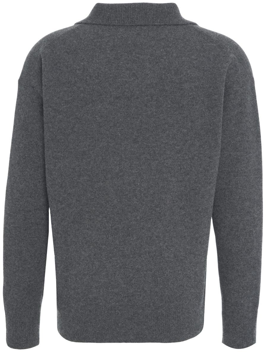 Grifoni Sweater with polo collar Grijs