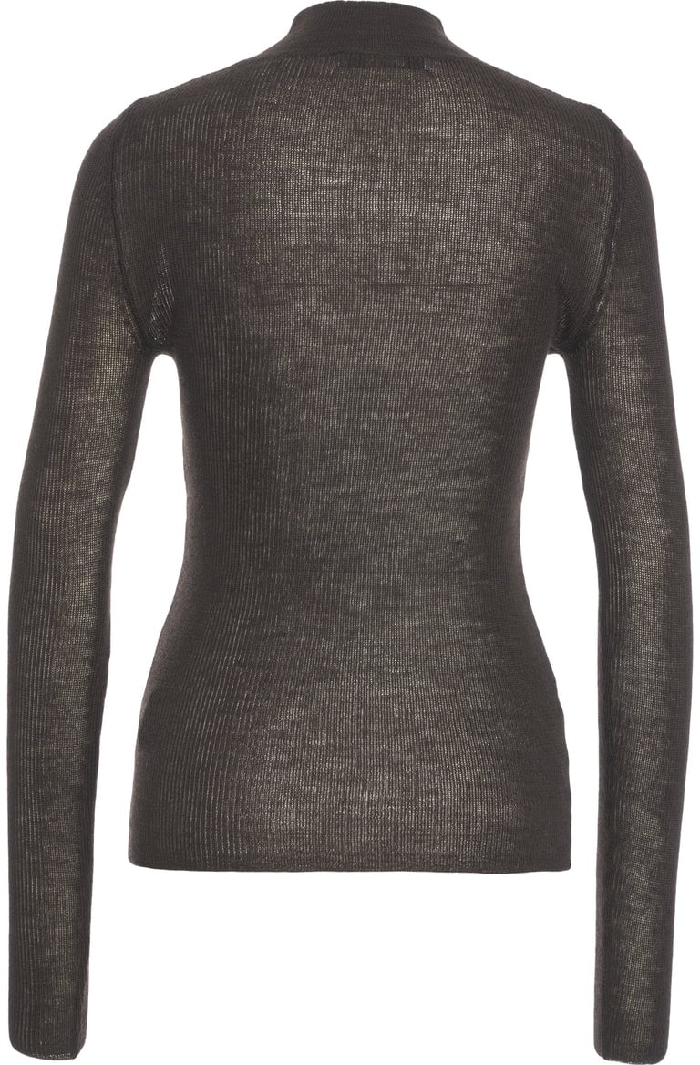 Grifoni Mock neck sweater Bruin