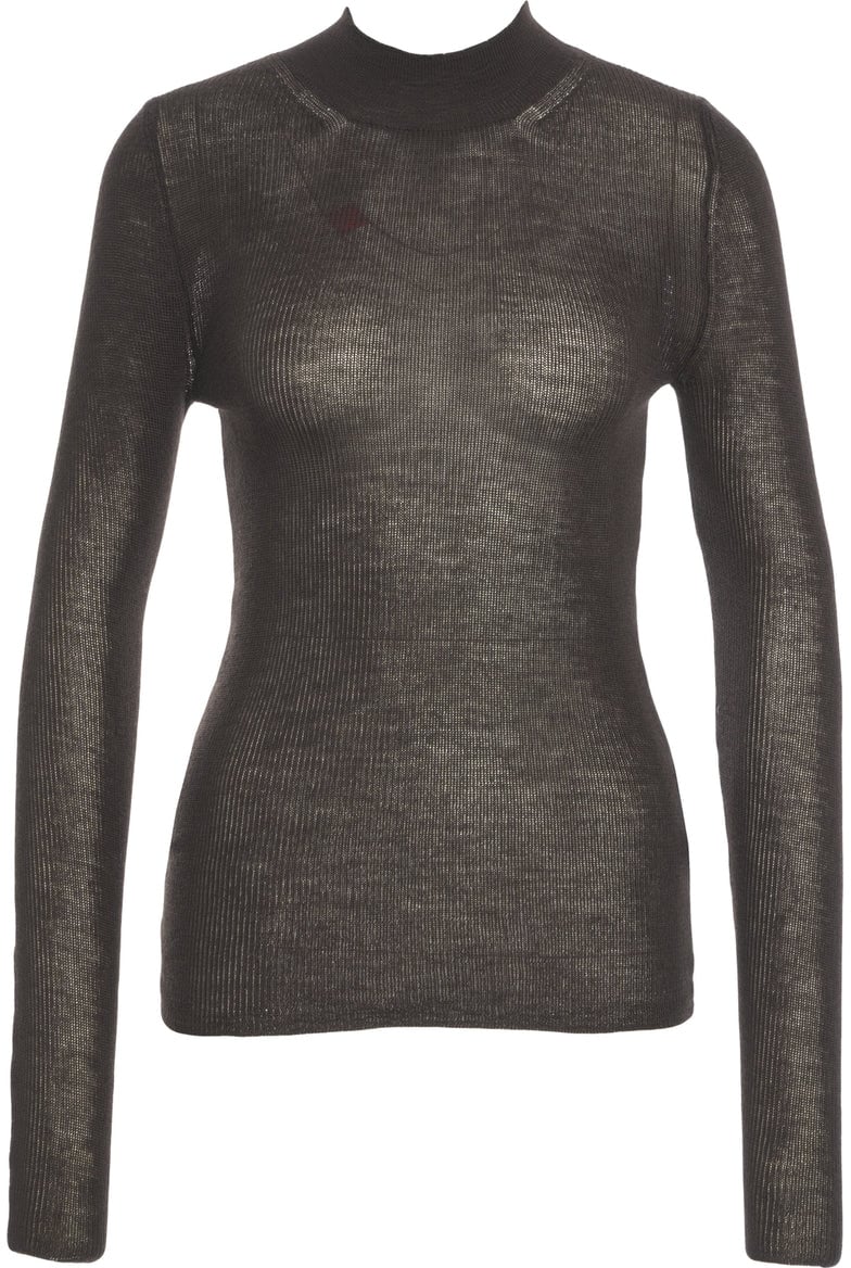 Grifoni Mock neck sweater Bruin