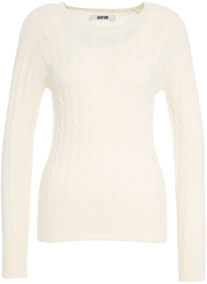 Grifoni Maglione con motivo a trecce Wit