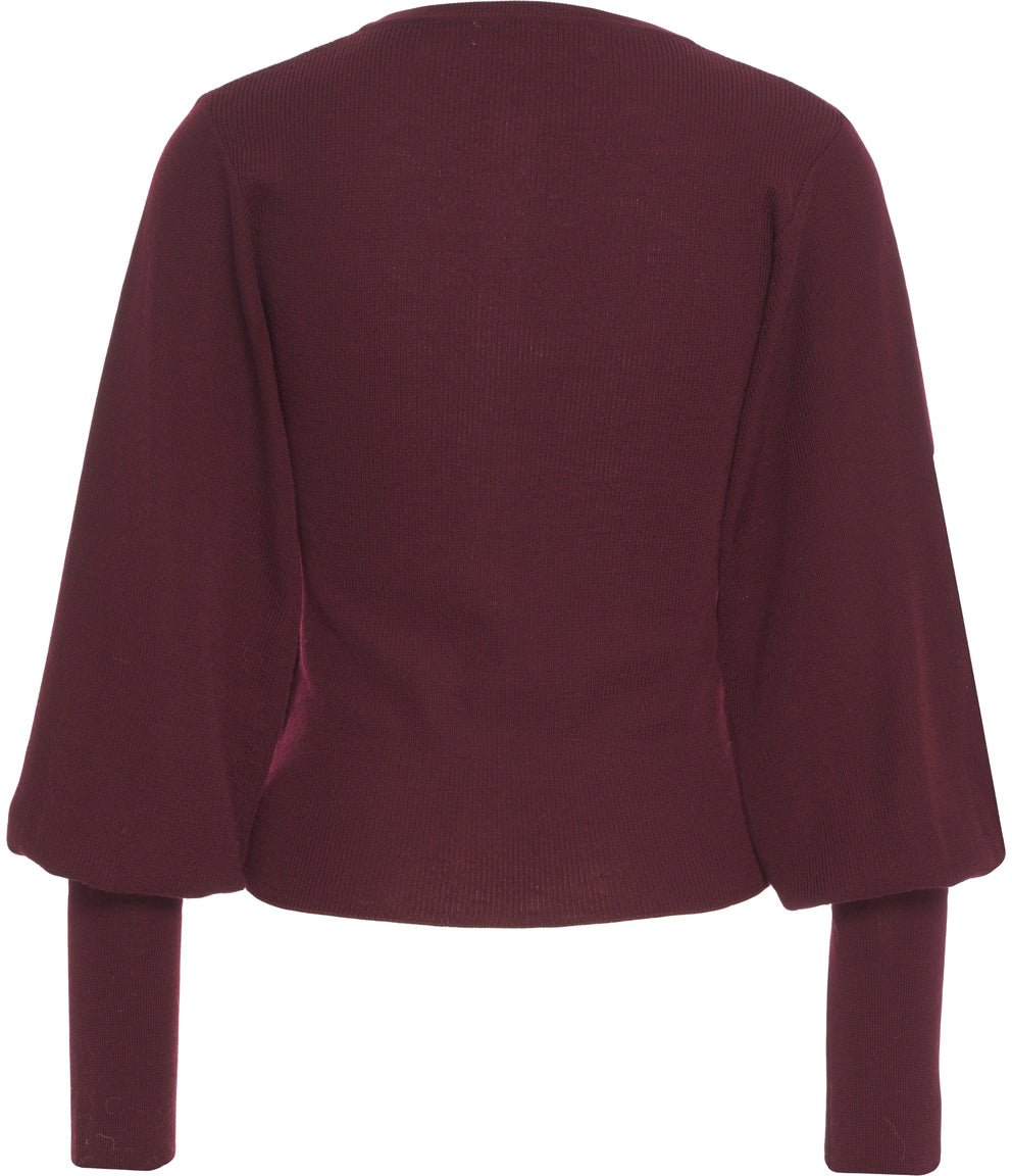 Grifoni Ribbed cardigan Rood