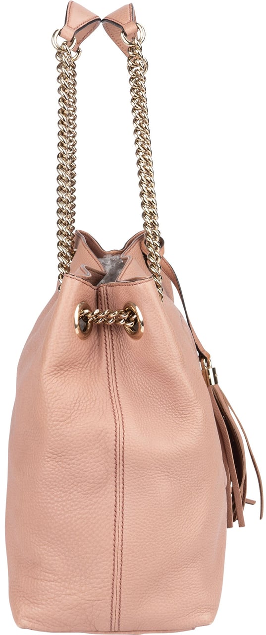 Gucci Gucci Leather Soho Chain Tote Shoulder Bag Rood