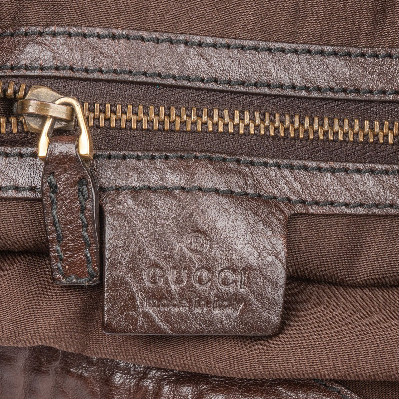 Gucci Gucci Canvas GG Monogram Hysteria Hobo Shoulder Bag Beige