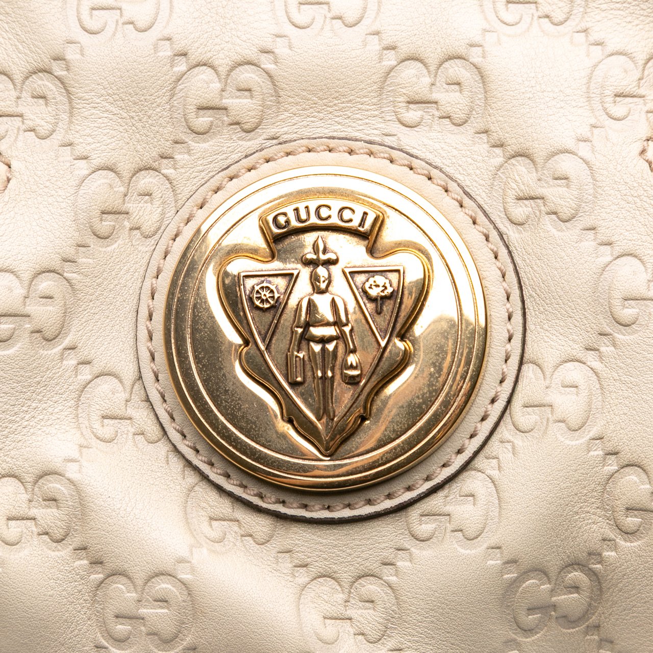 Gucci Guccissima Hysteria Handbag Wit