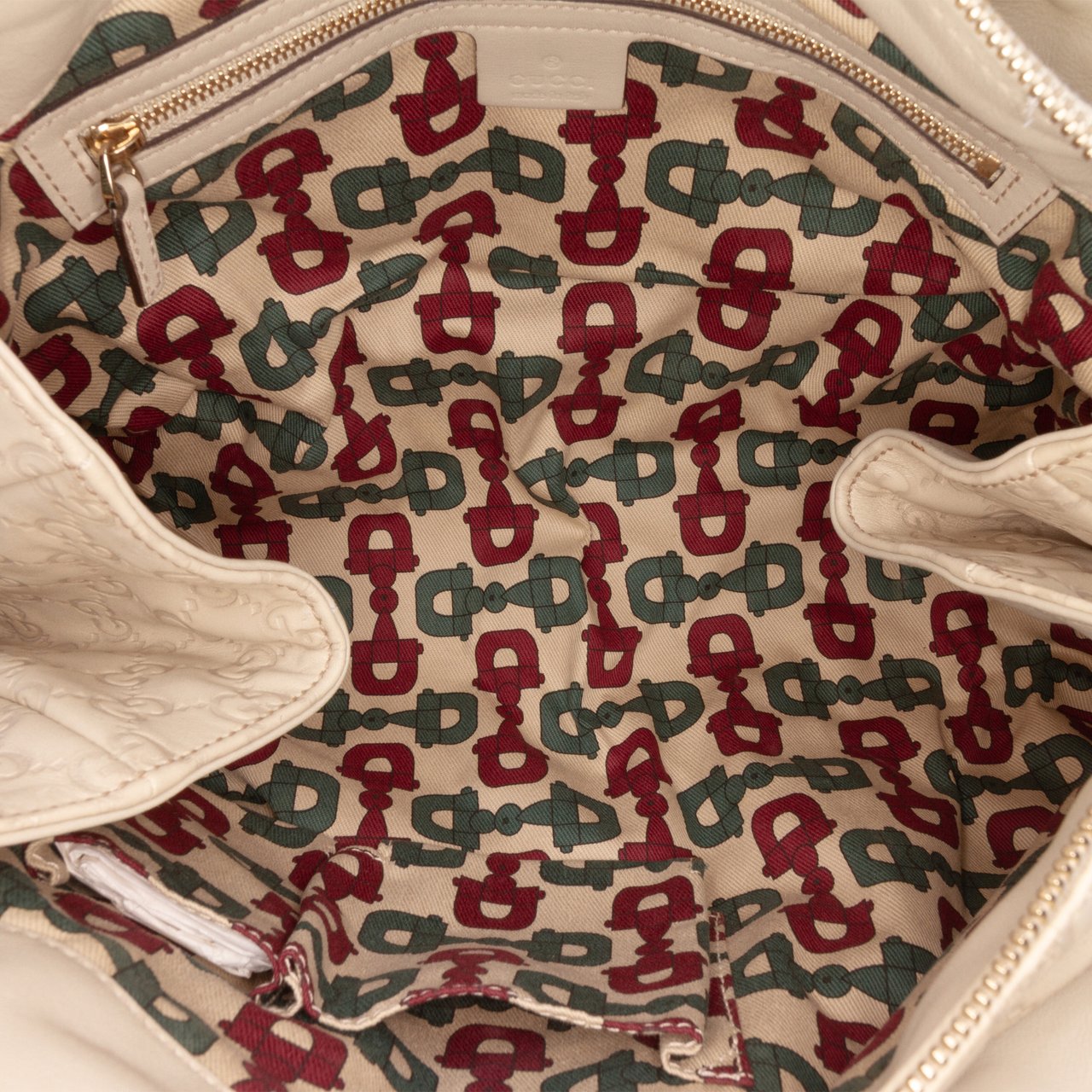 Gucci Guccissima Hysteria Handbag Wit