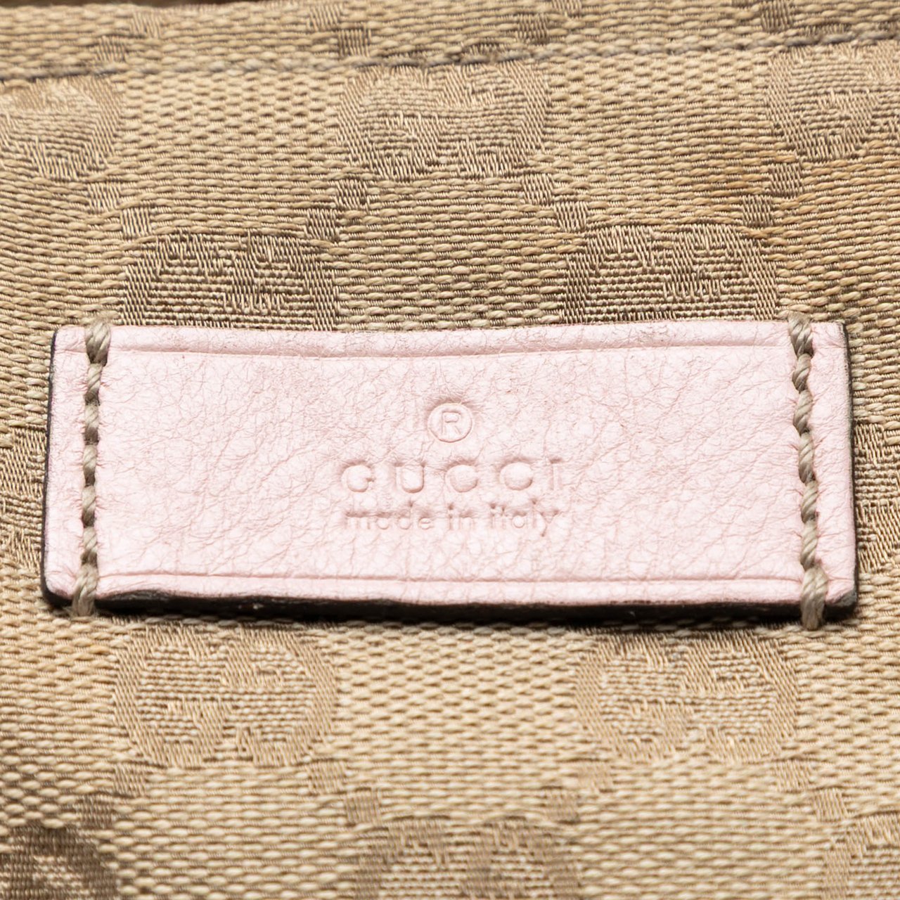 Gucci GG Canvas Web Tote Bruin