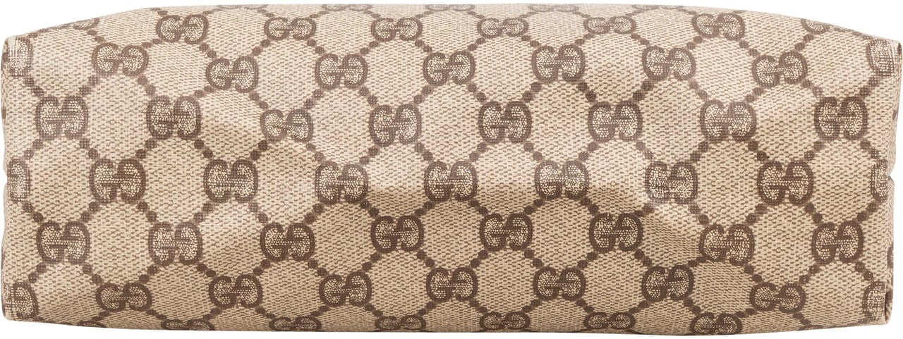 Gucci Gucci Monogram Supreme Canvas Pouch Beige