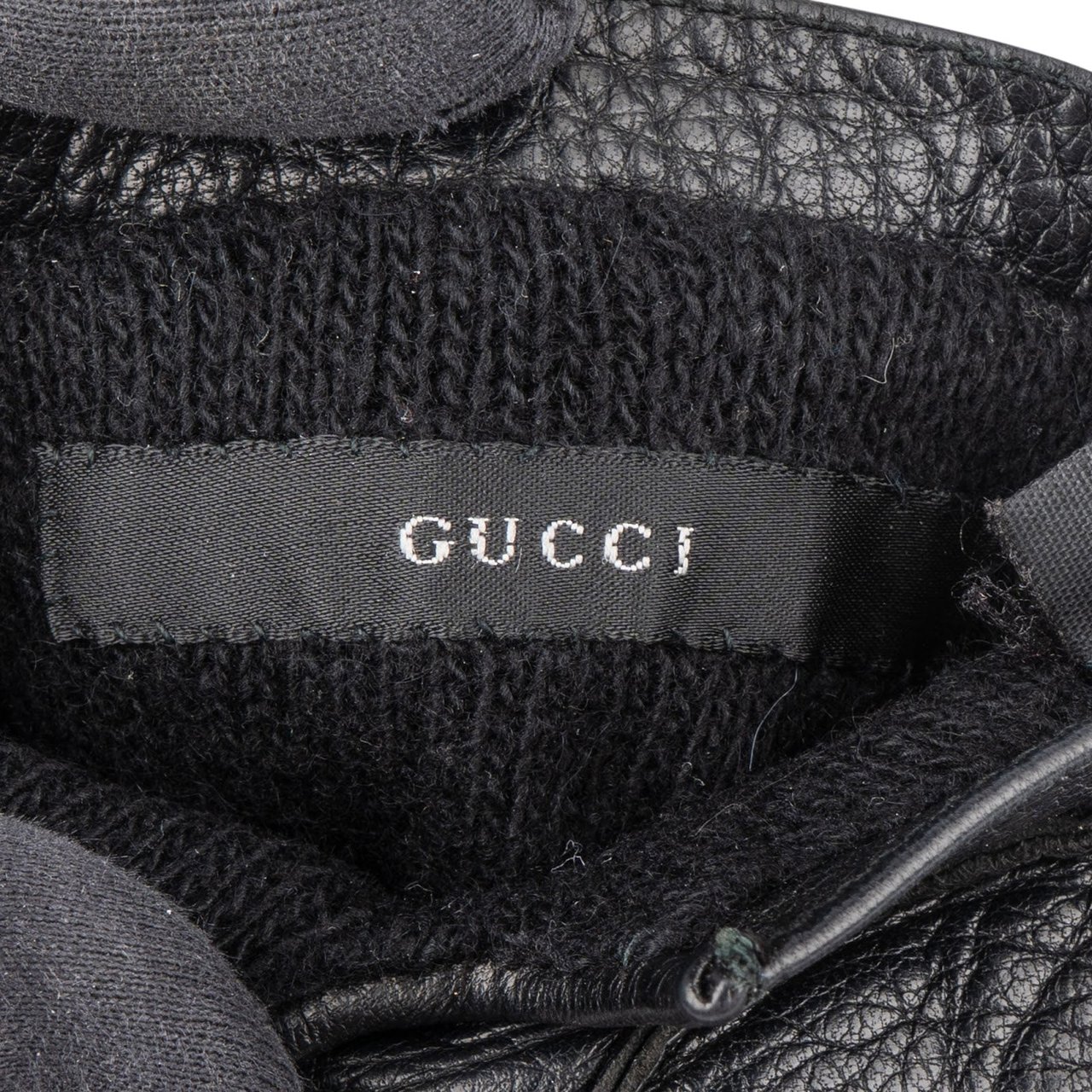 Gucci Gucci Horsebit Leather Gloves Zwart