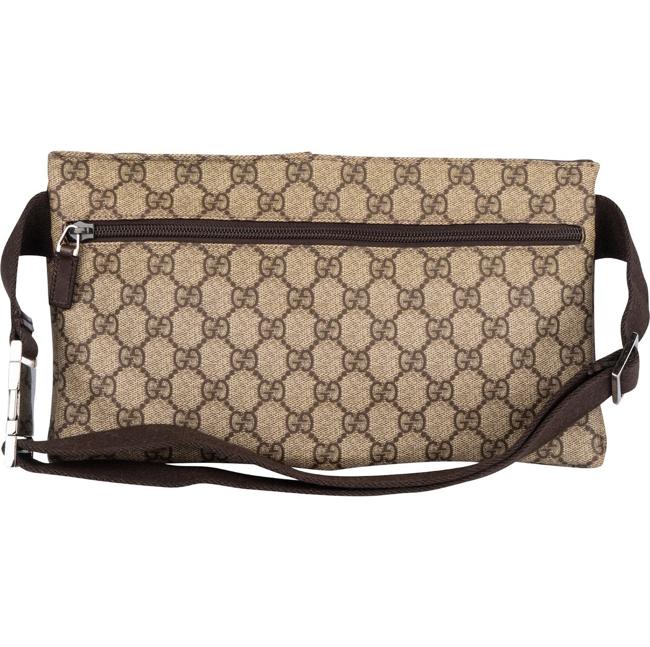 Gucci Gucci Monogram GG Supreme Canvas Belt Crossbody Waist Bag Beige